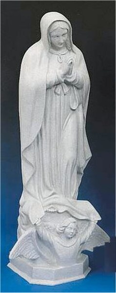 Our Lady Of Guadalupe Garden Faux Granite Statue